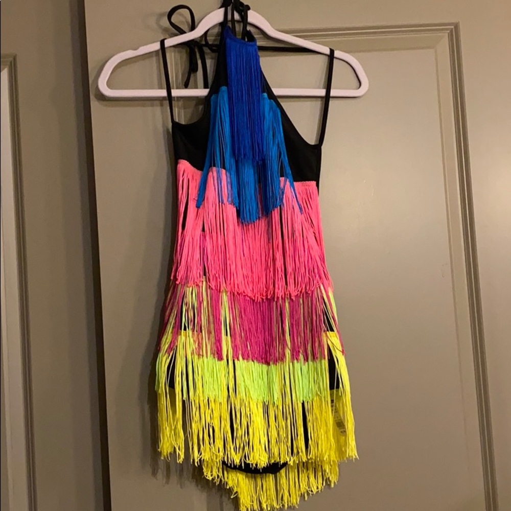 Sexy fringe body suit